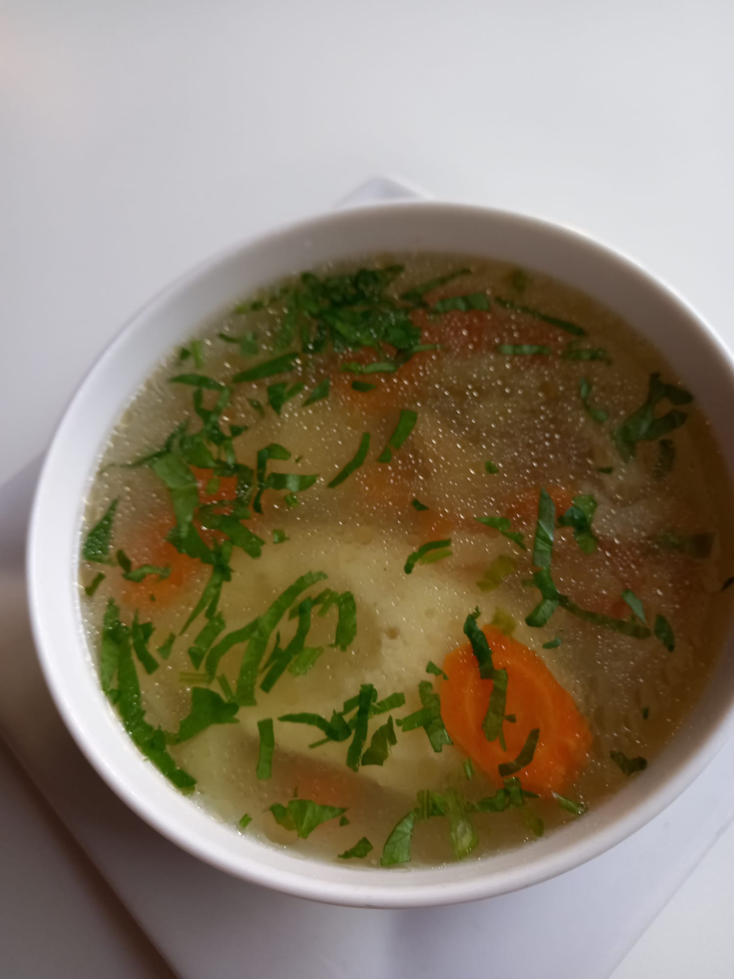 Supa de legume cu galusti de gris